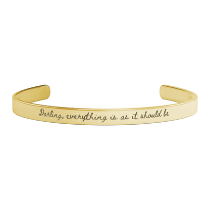 "Darling, everything is as it should be"