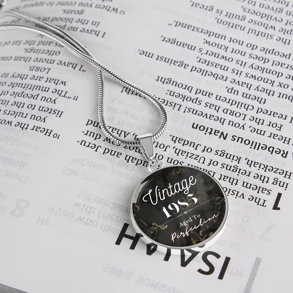 Aged to Perfection Vintage Birth Year Necklace (Classic Edition)