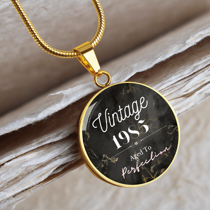 Aged to Perfection Vintage Birth Year Necklace (Classic Edition)