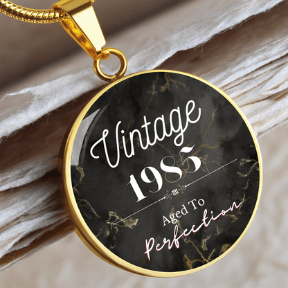 Aged to Perfection Vintage Birth Year Necklace (Classic Edition)