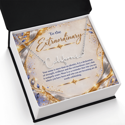 Signature Strength | Name Necklace | Extraordinary You | Gilded Luxe | Custom Closing