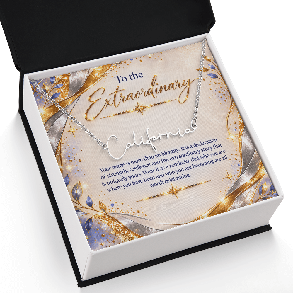 Signature Strength | Name Necklace | Extraordinary You | Gilded Luxe | Custom Closing