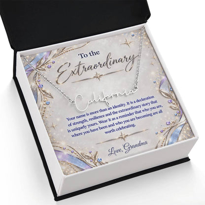 Signature Strength | Name Necklace | Extraordinary You | Lavender Luxe | Love, Grandma