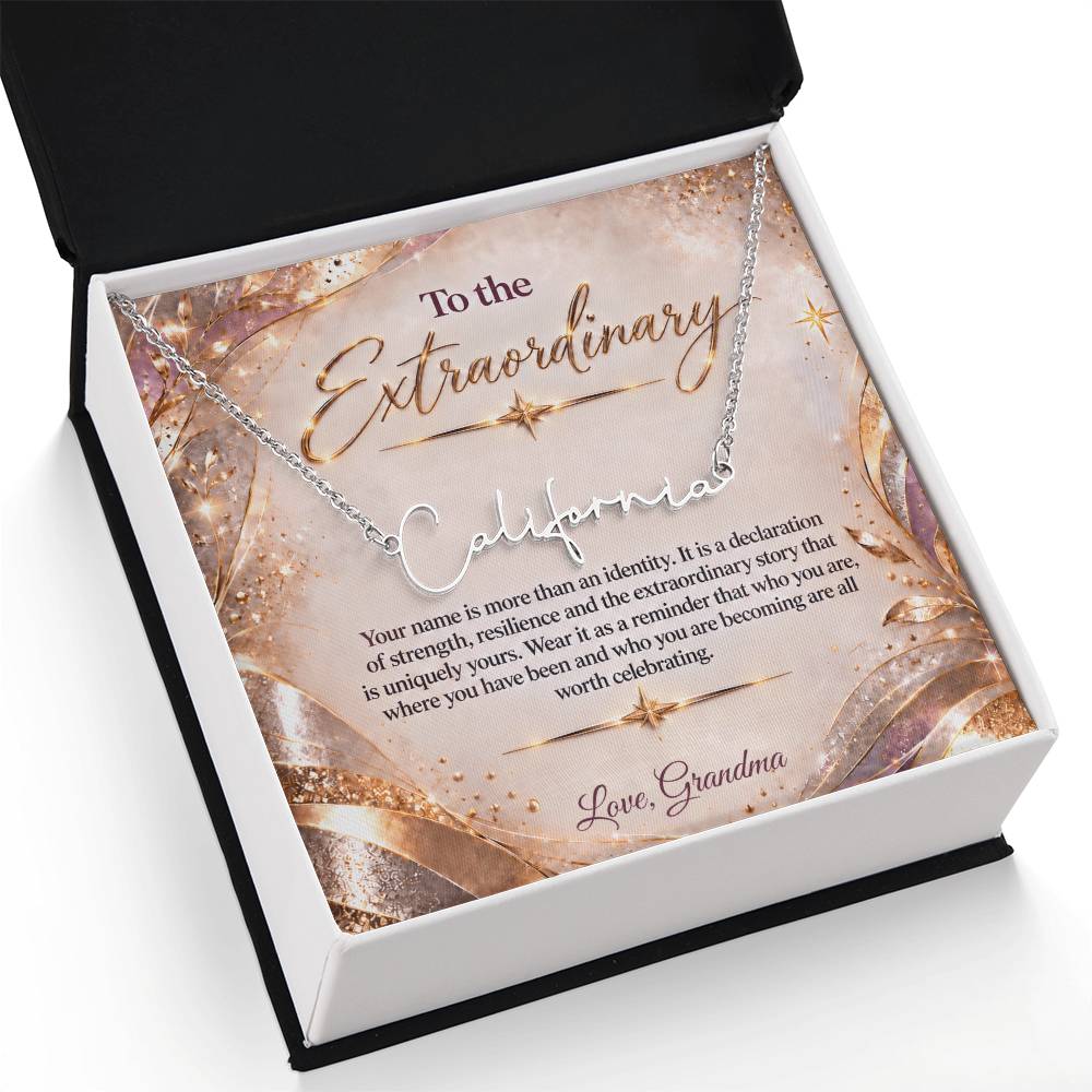 Signature Strength | Name Necklace | Extraordinary You | Blush Luxe | Love, Grandma