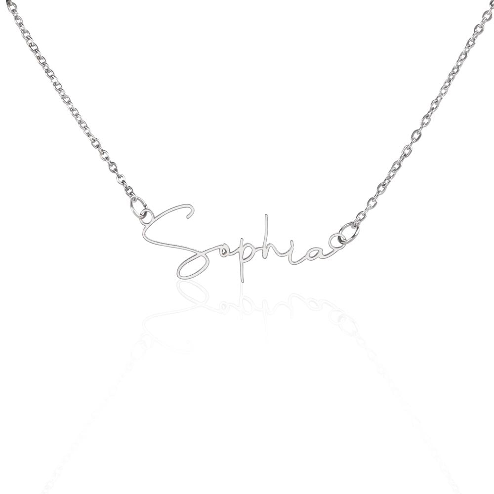 Signature Strength | Name Necklace | Extraordinary You | Lavender Luxe | Love, Mom
