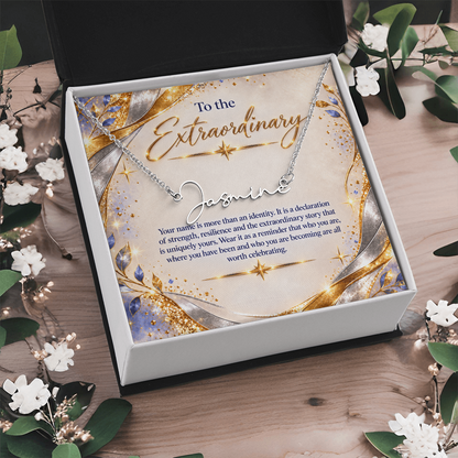 Signature Strength | Name Necklace | Extraordinary You | Gilded Luxe | Custom Closing