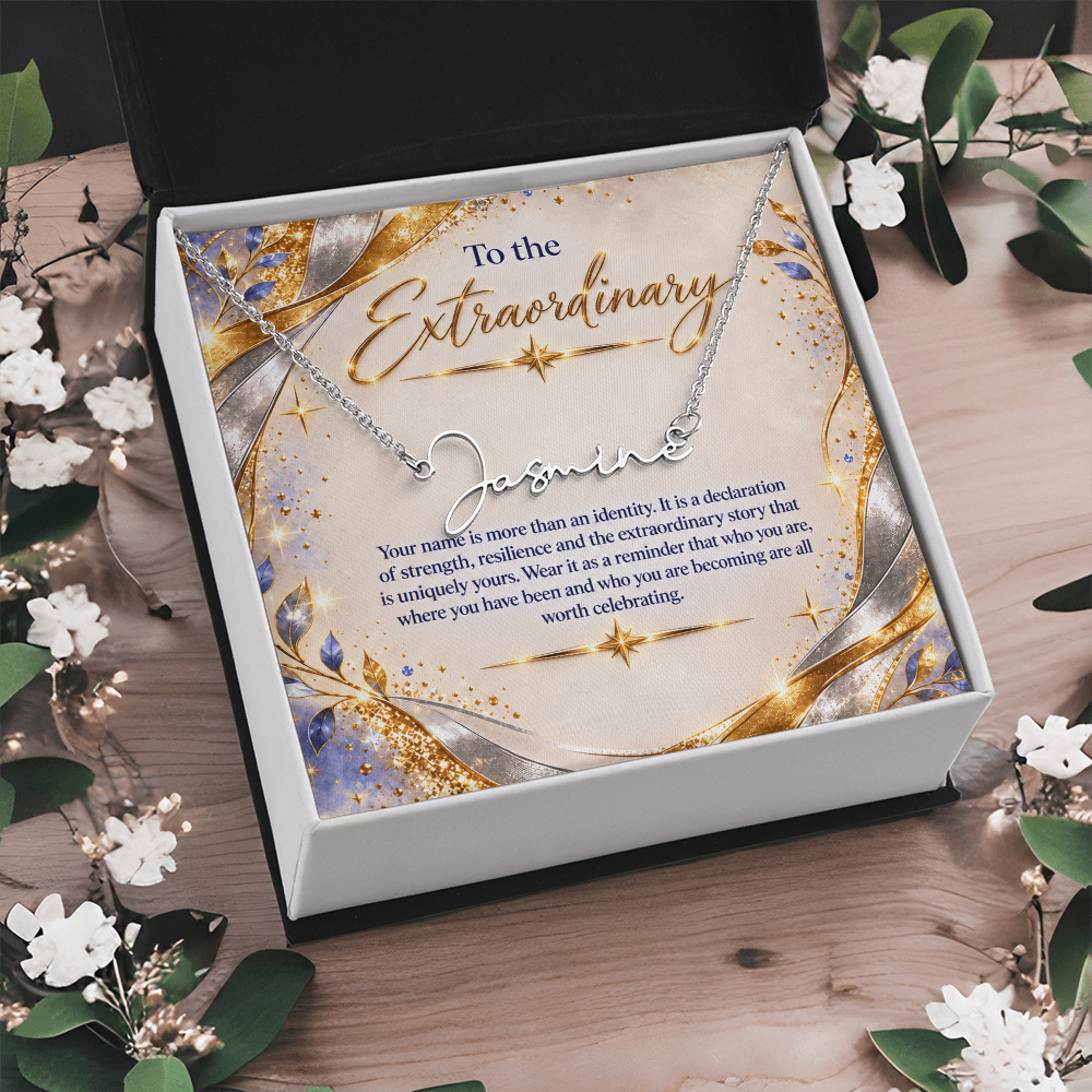 Signature Strength | Name Necklace | Extraordinary You | Gilded Luxe | Custom Closing