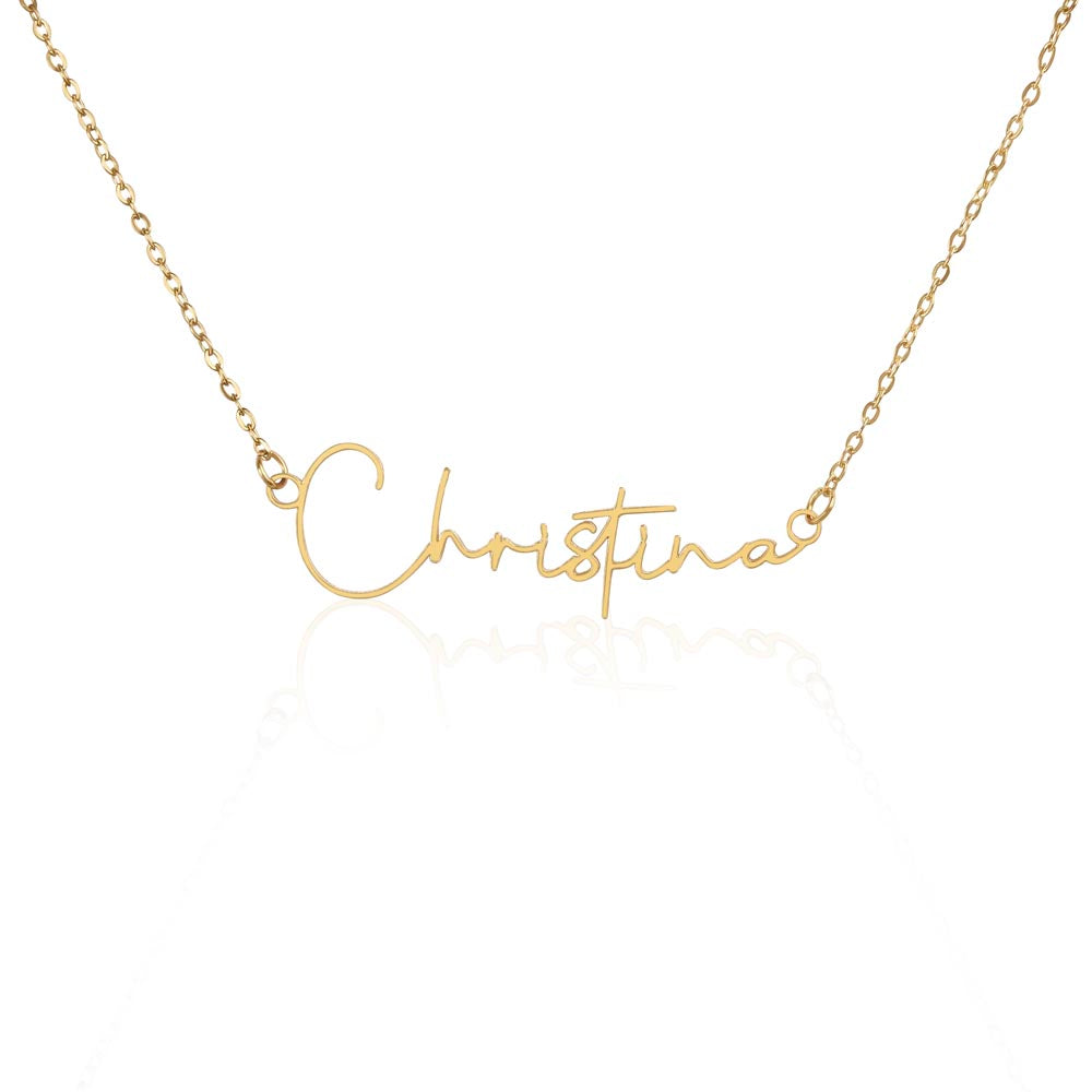 Signature Strength | Name Necklace | Extraordinary You | Noir Luxe | Love, Grandpa