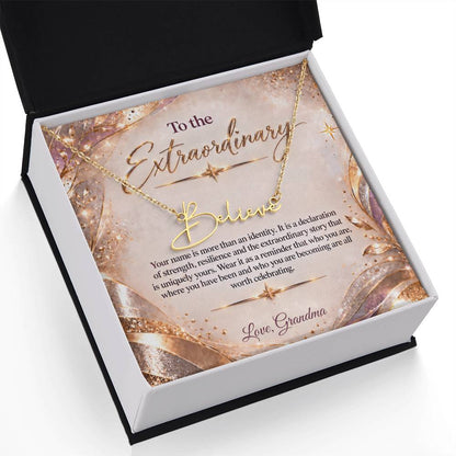 Signature Strength | Name Necklace | Extraordinary You | Blush Luxe | Love, Grandma