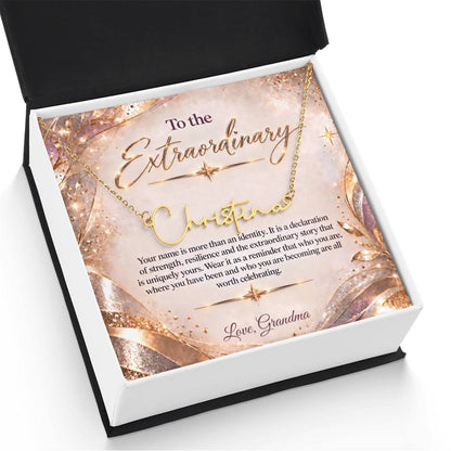 Signature Strength | Name Necklace | Extraordinary You | Blush Luxe | Love, Grandma