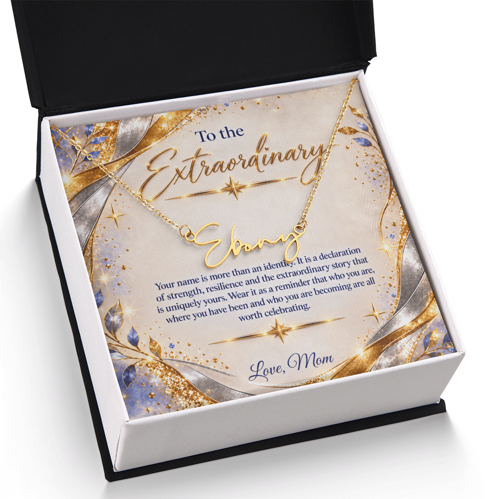 Signature Strength | Name Necklace | Extraordinary You | Gilded Luxe | Love, Mom