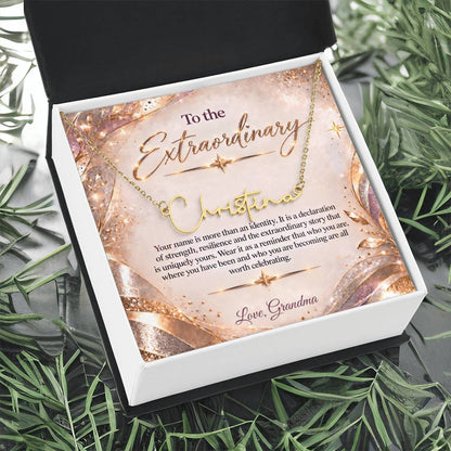 Signature Strength | Name Necklace | Extraordinary You | Blush Luxe | Love, Grandma