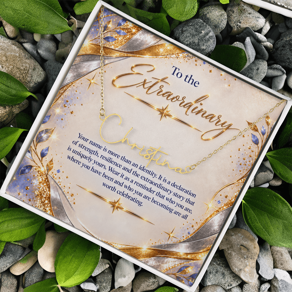 Signature Strength | Name Necklace | Extraordinary You | Gilded Luxe | Custom Closing