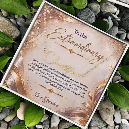 Signature Strength | Name Necklace | Extraordinary You | Blush Luxe | Love, Grandma