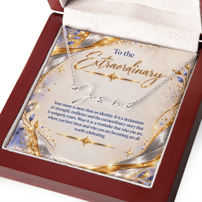 Signature Strength | Name Necklace | Extraordinary You | Gilded Luxe | Custom Closing