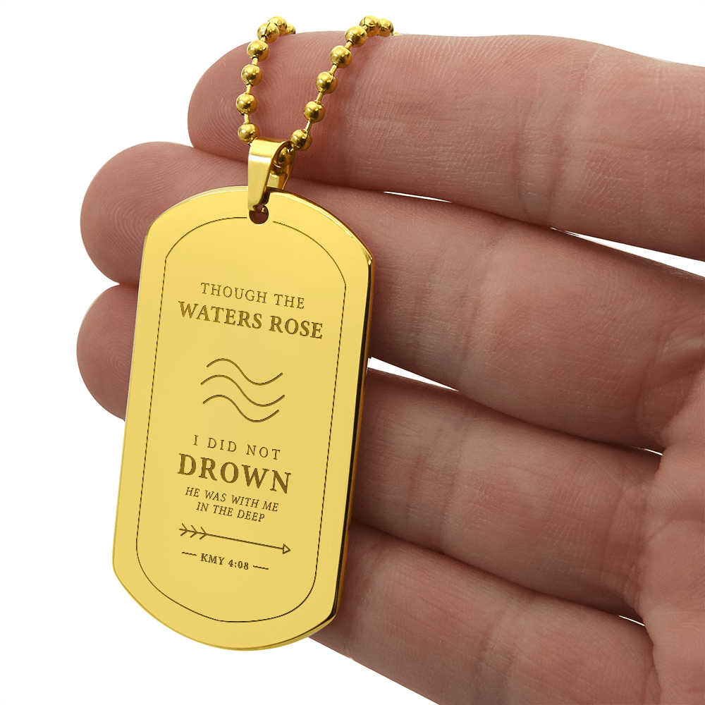 Through the Water | Warrior Dog Tag Necklace