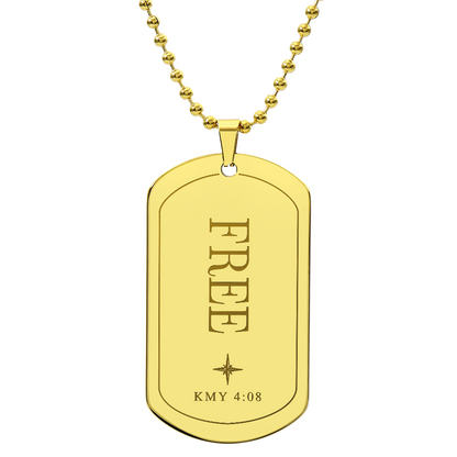 Free | Warrior Dog Tag Necklace