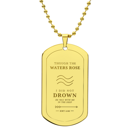 Through the Water | Warrior Dog Tag Necklace