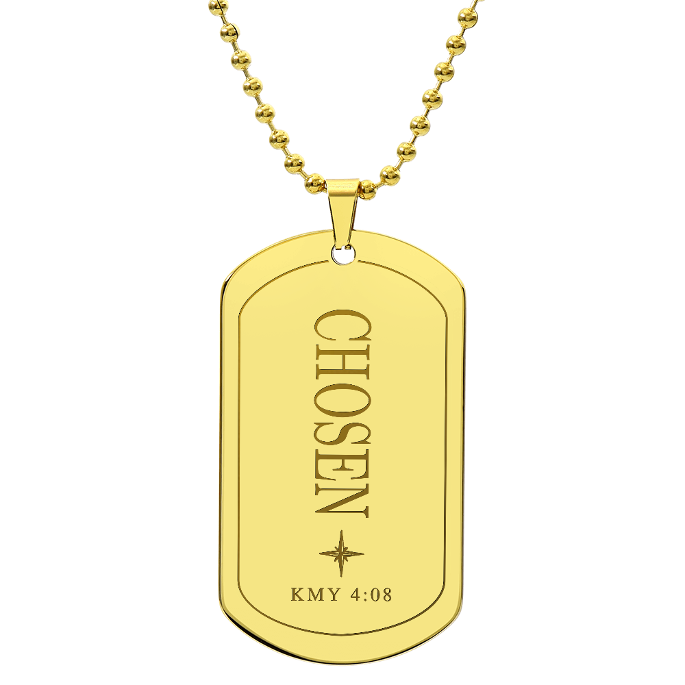 Chosen | Warrior Dog Tag Necklace