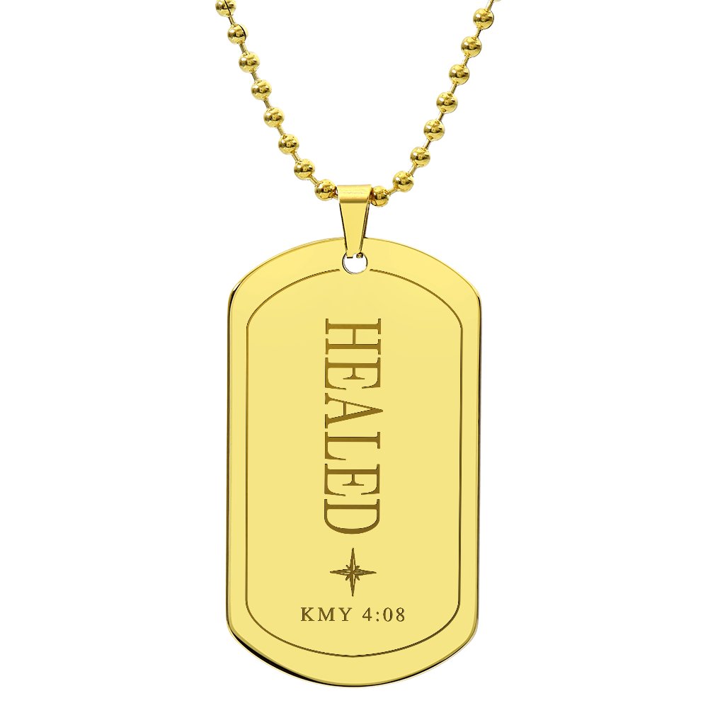 Healed | Warrior Dog Tag Necklace