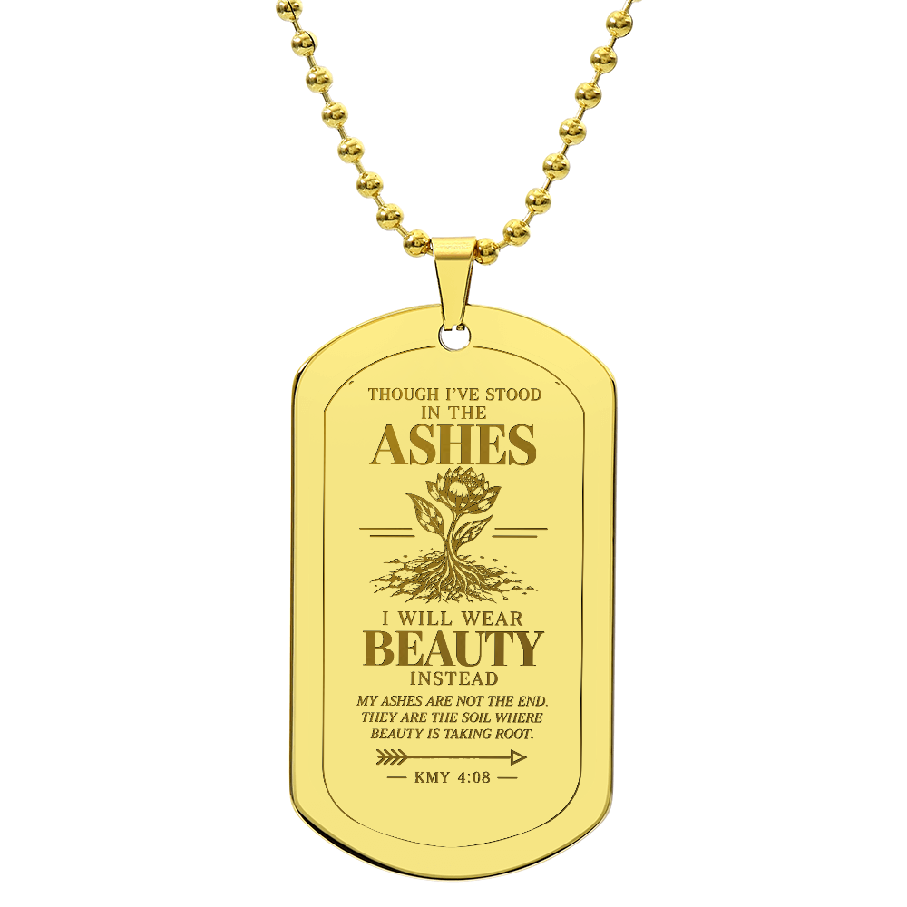 Ashes to Beauty | Warrior Dog Tag Necklace