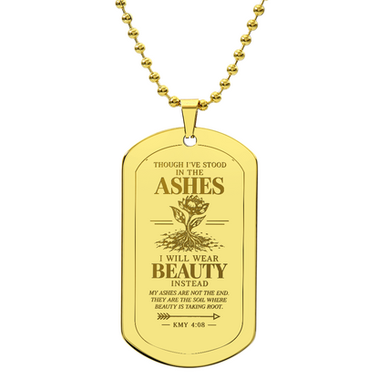 Ashes to Beauty | Warrior Dog Tag Necklace