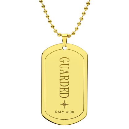 Guarded | Warrior Dog Tag Necklace