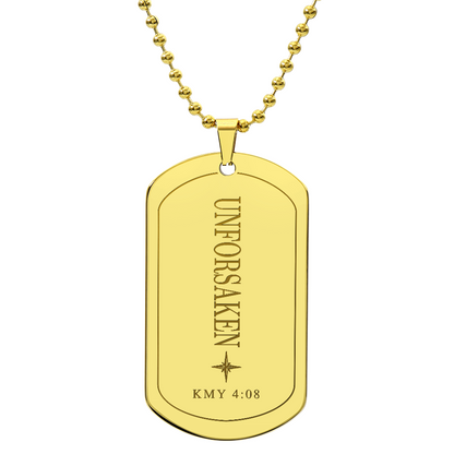 Unforsaken | Warrior Dog Tag Necklace
