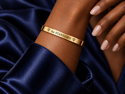 the STANDARD Verso cuff bracelet worn on the wrist