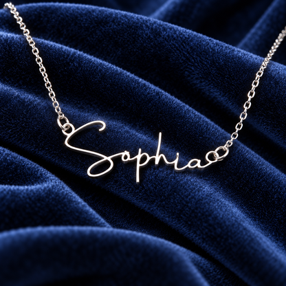 Signature Strength | Name Necklace | Unbreakable | Teal Luxe | Love, Dad