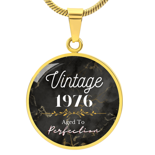 Aged to Perfection Vintage Birth Year Necklace — Luxe Edition Gift Set